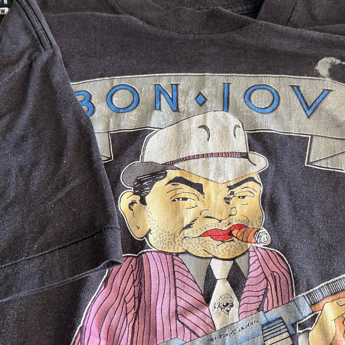 Vtg 1989 Bon Jovi tour brother hood shirt