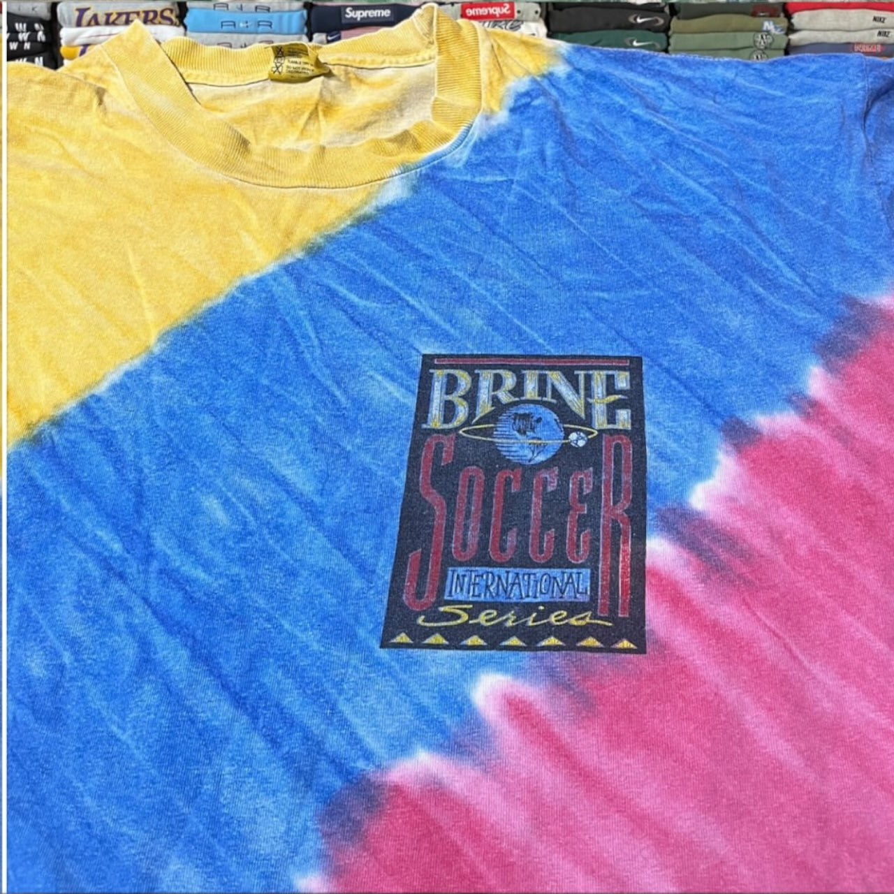 90s Columbia soccer all over print