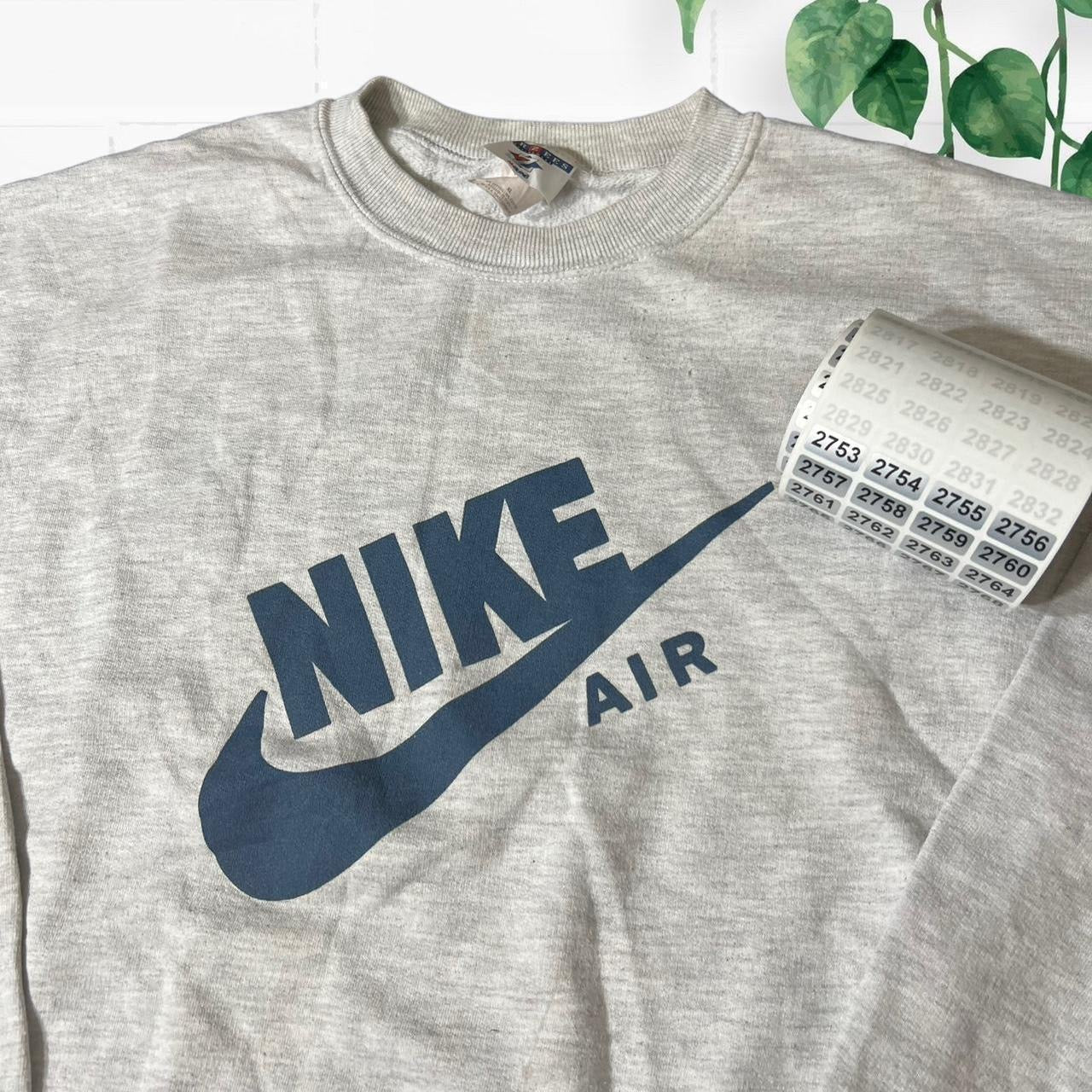90s nike air grey sweater (xlarge)
