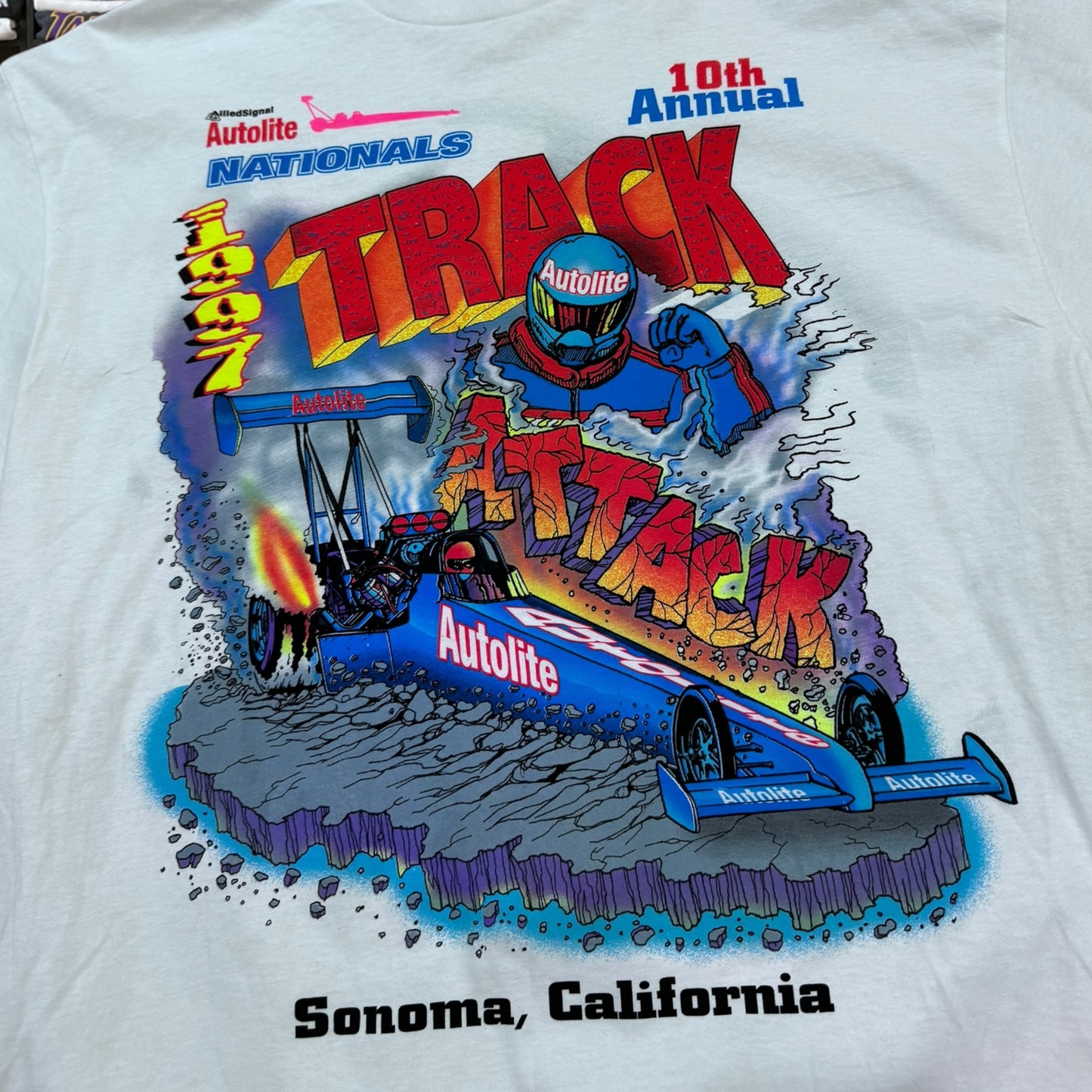 1997 nascar racing graphic shirt ( xlarge )