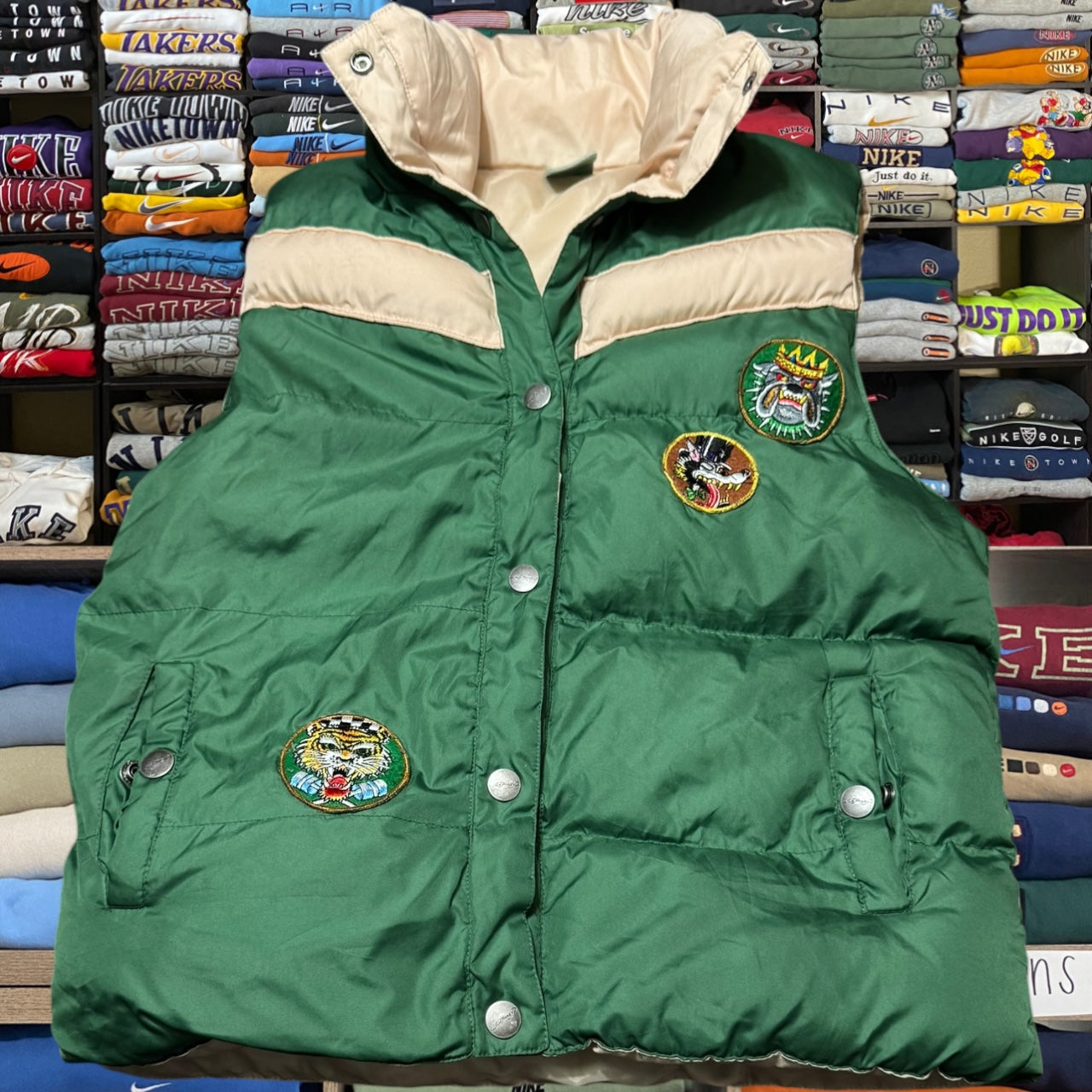 90s ed hardy puffer vest (medium)