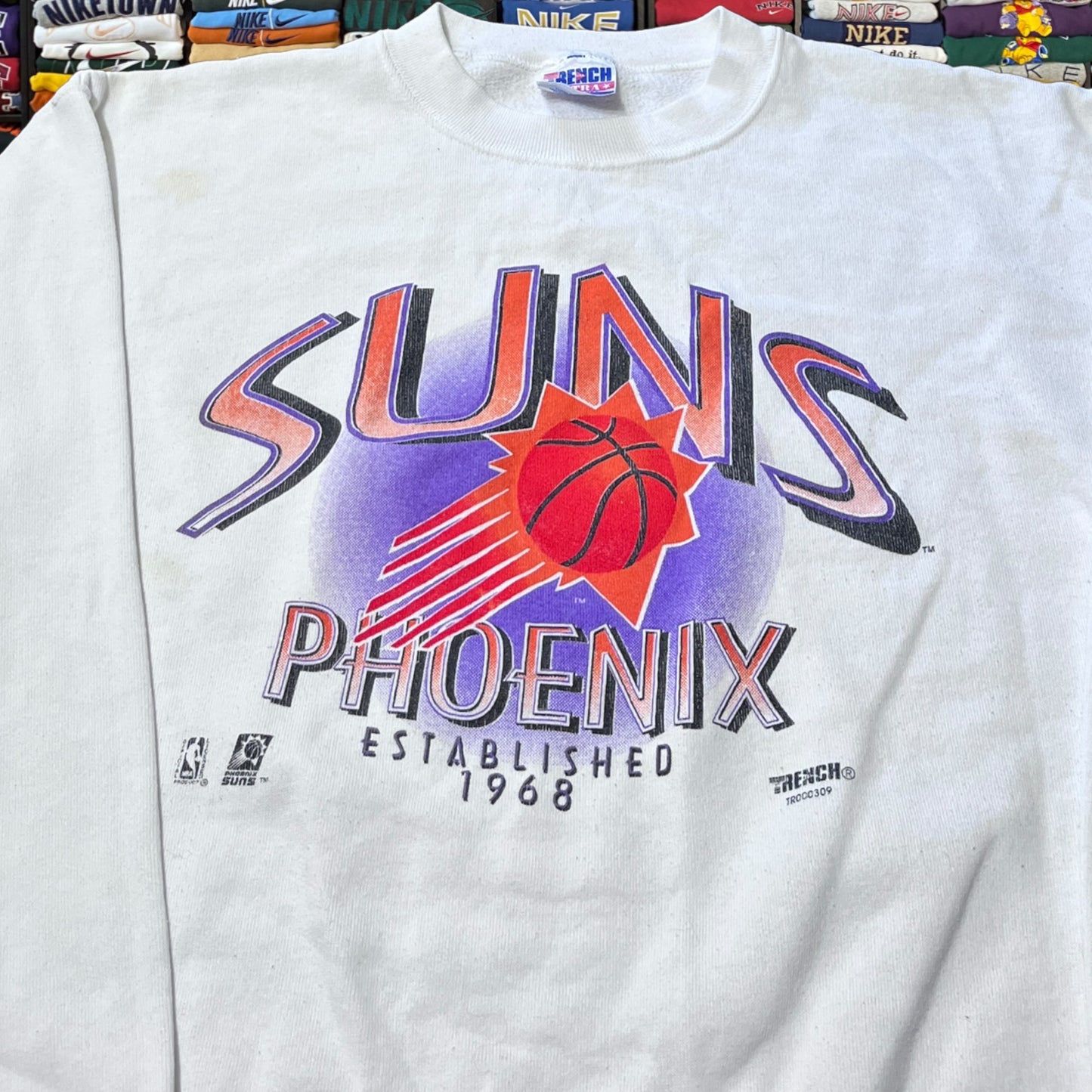 90s phoenix suns nba basketball sweater