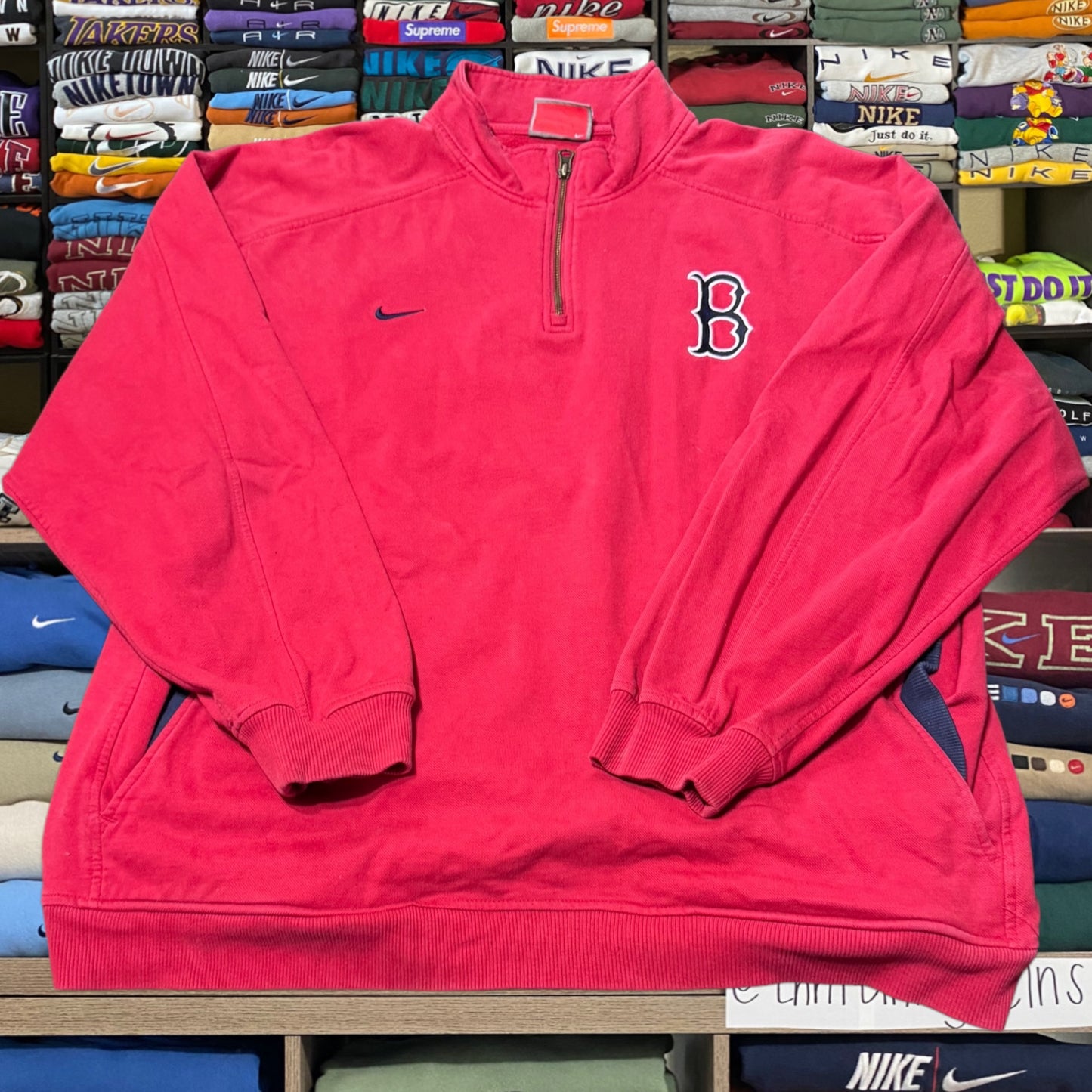 Y2K Nike x Boston Red Sox mlb baseball hoodie