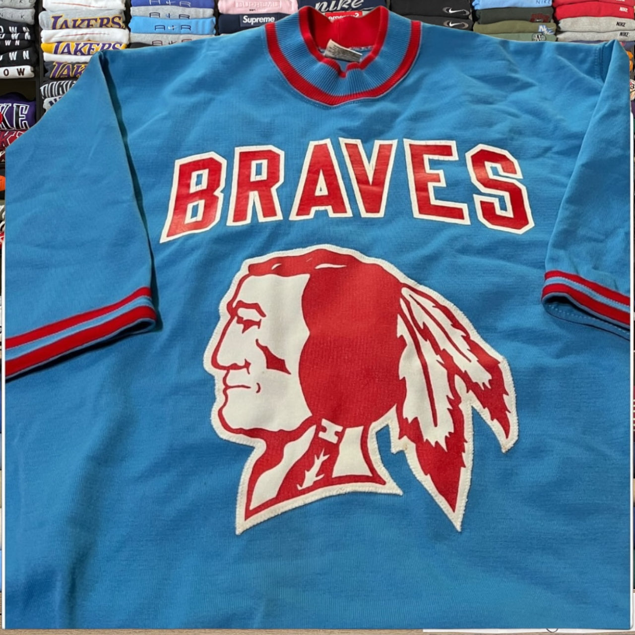 70s Atlanta braves sweater (large)
