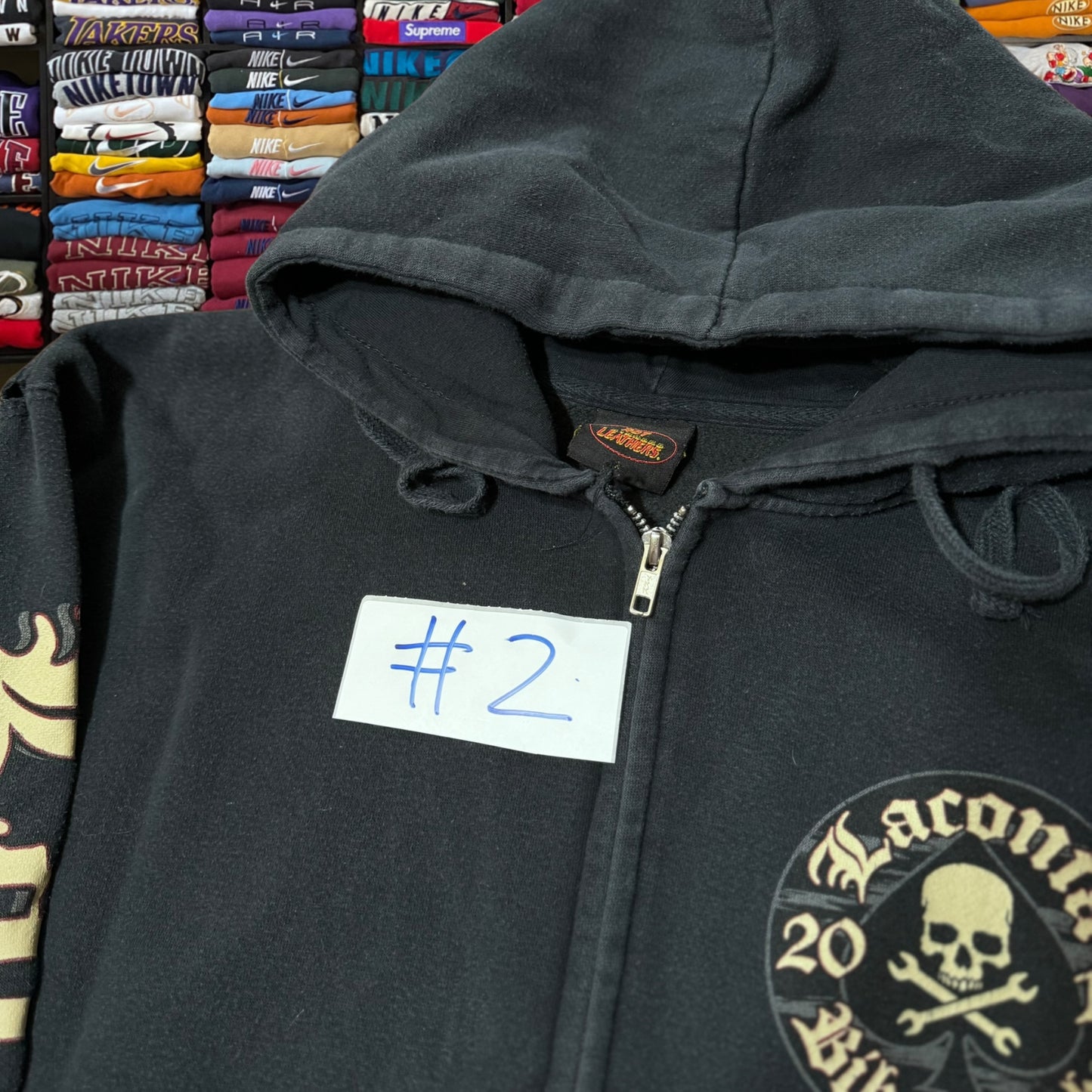 Y2K Laconia biker motorcycle hoodie