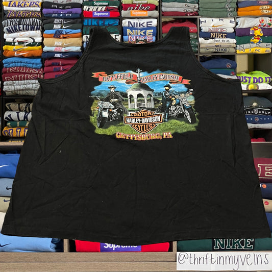 Y2K Harley Davidson biker tank top