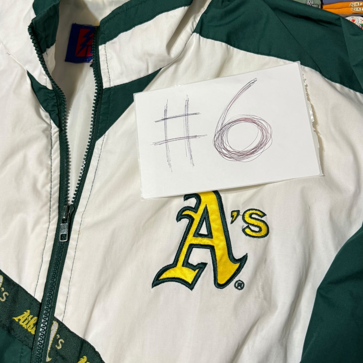 90s oakland athletics windbreaker (xlarge)