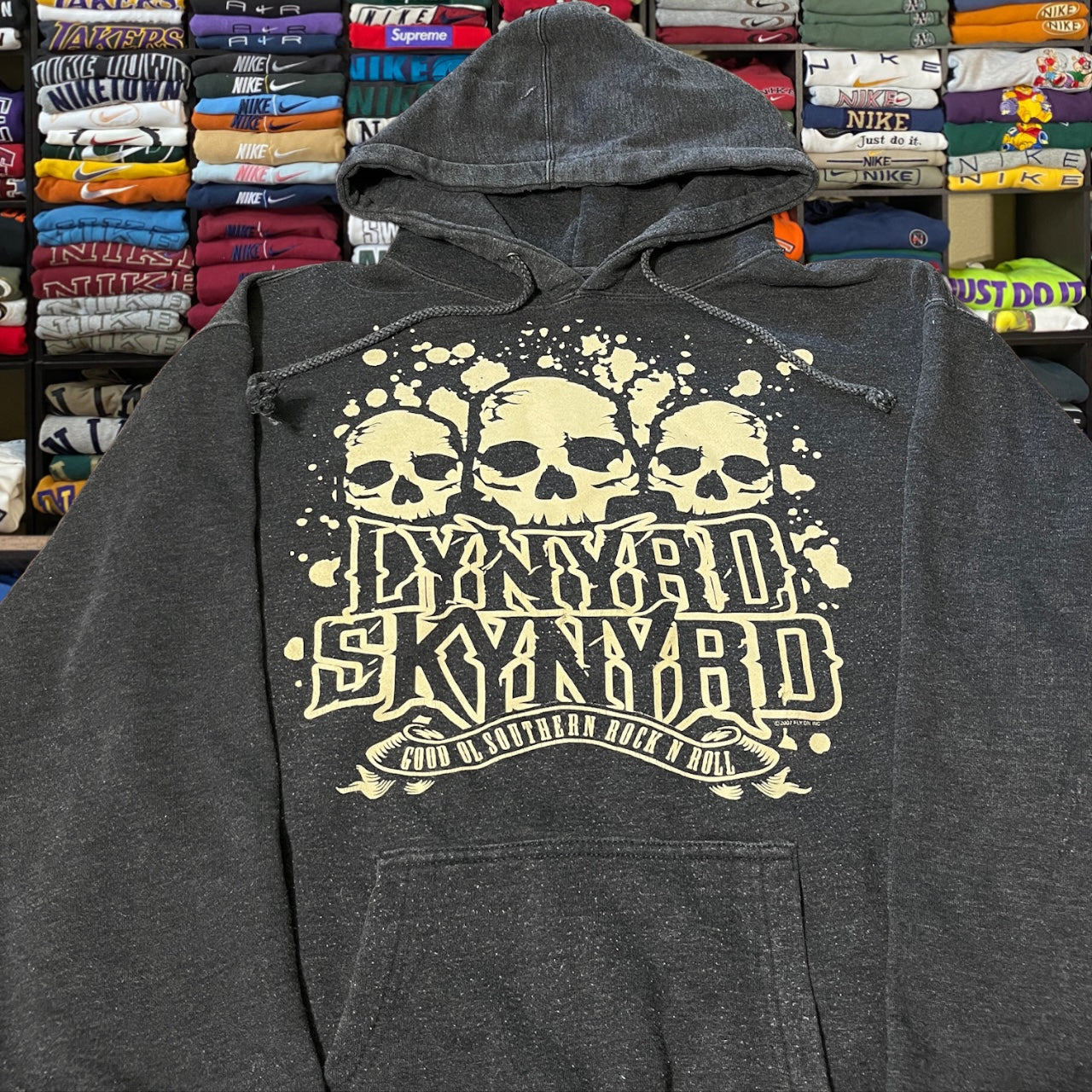 Lynyrd skynyrd skeleton skull hoodie
