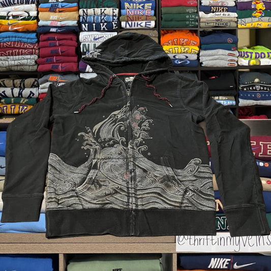 Y2K wave skater lucky hoodie