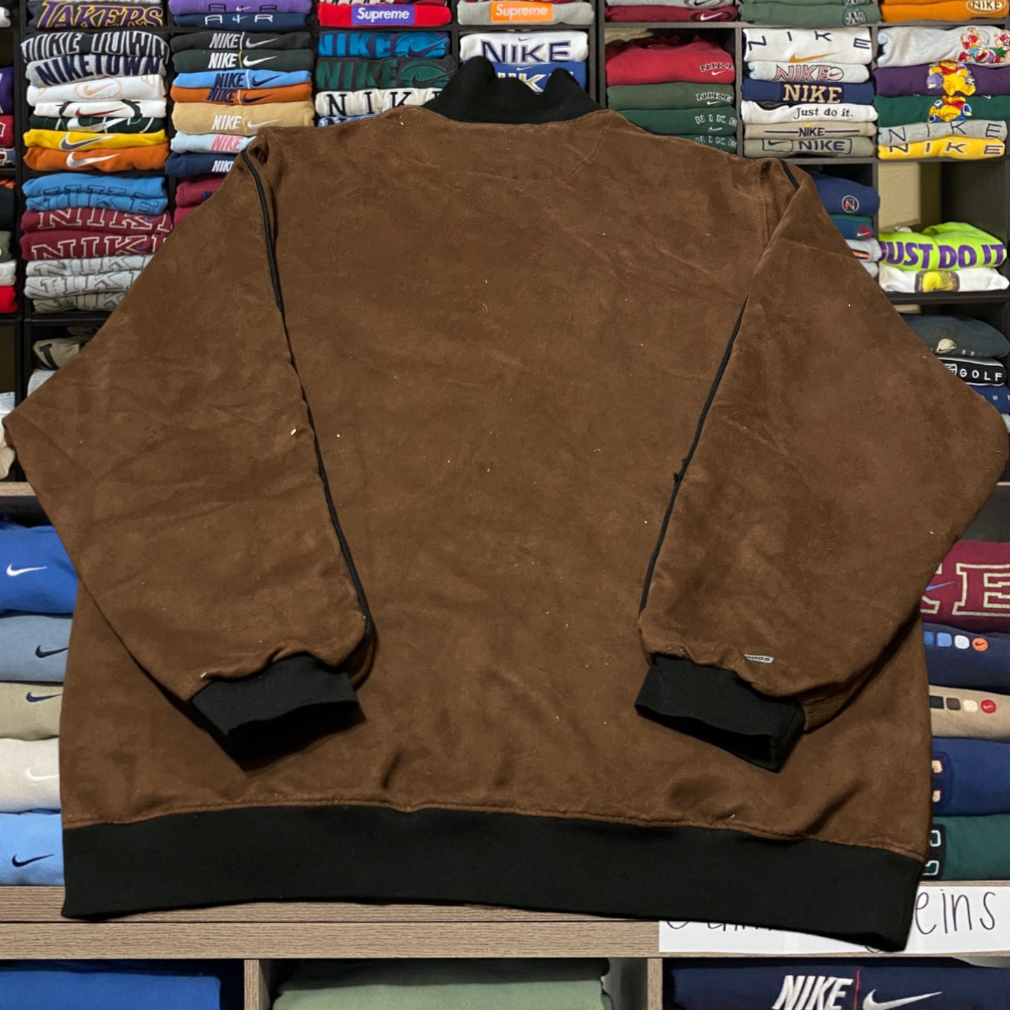 vintage 90s nike brown jacket