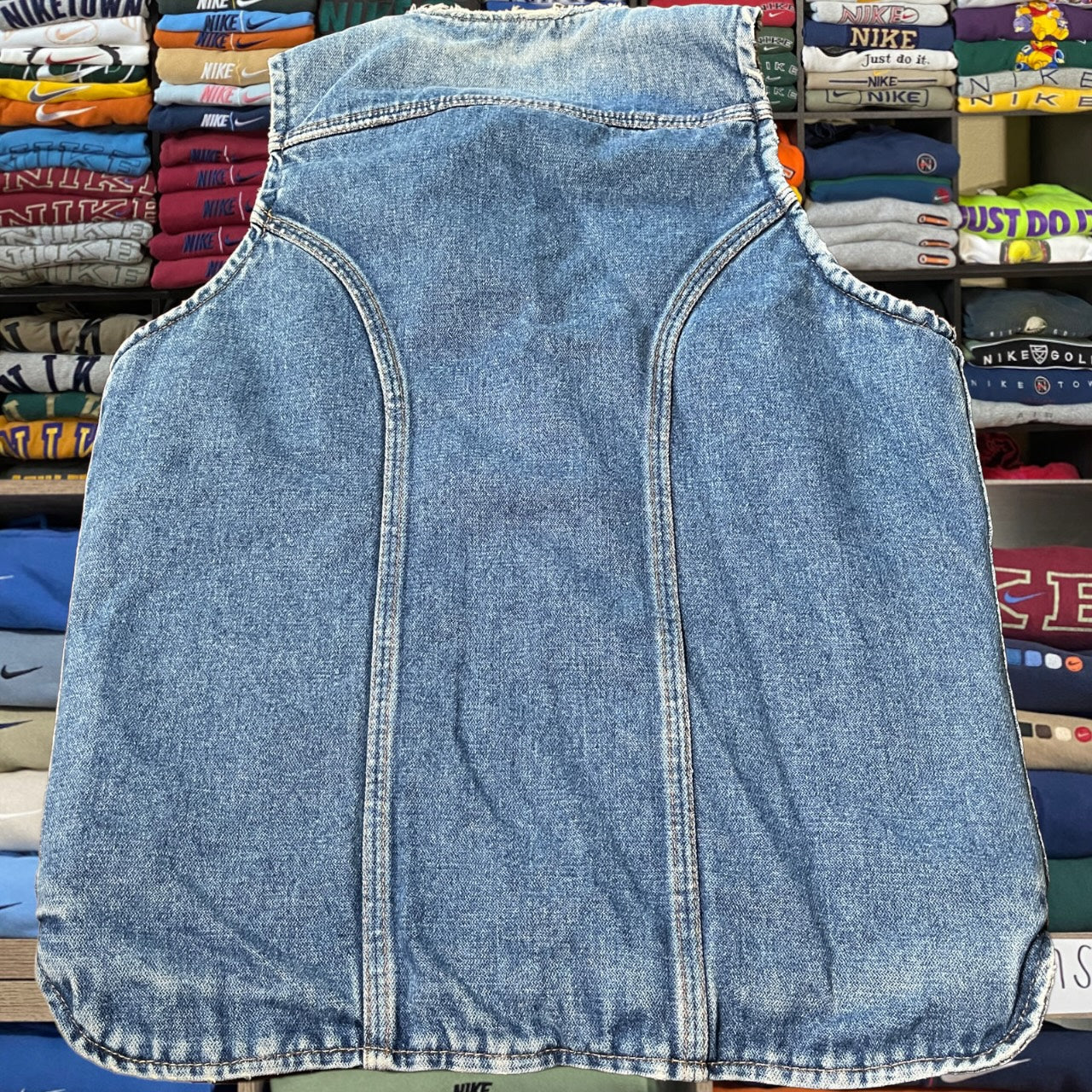 90s wrangler denim vest