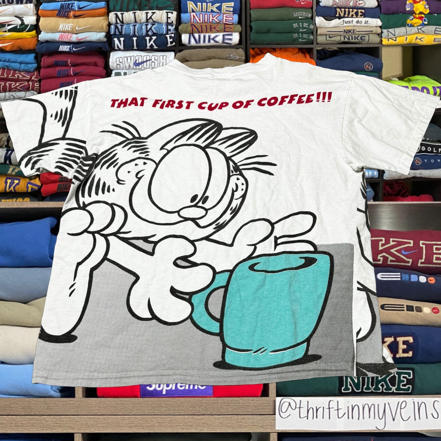 Vintage 90s Garfield all over print
