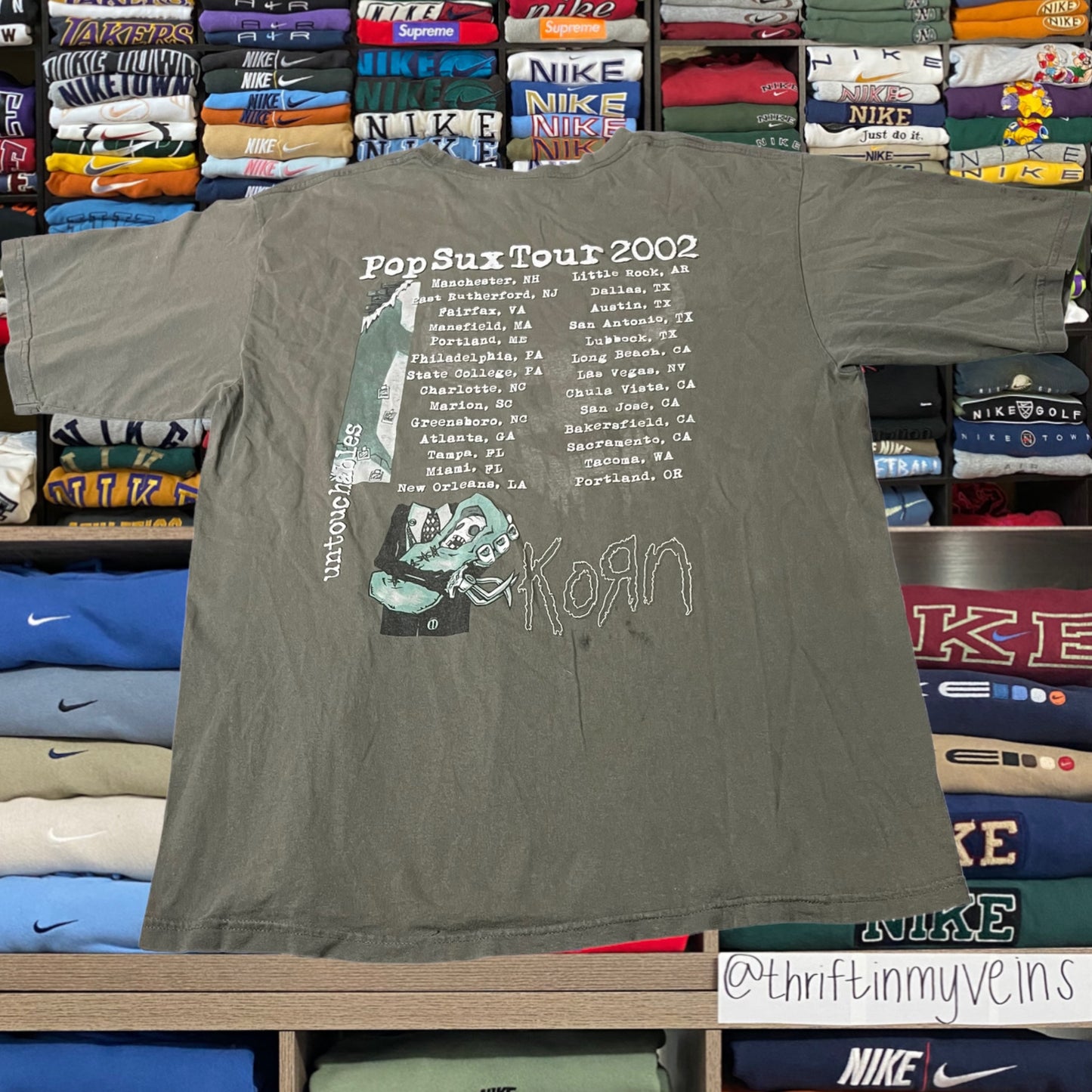 2002 Korn band tee tour shirt ( xlarge )