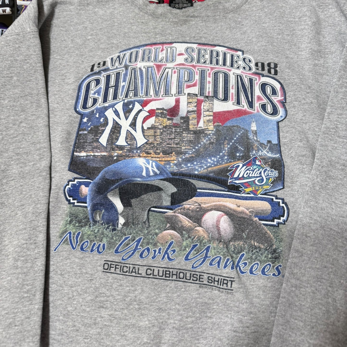1998 New York Yankees mlb baseball sweater