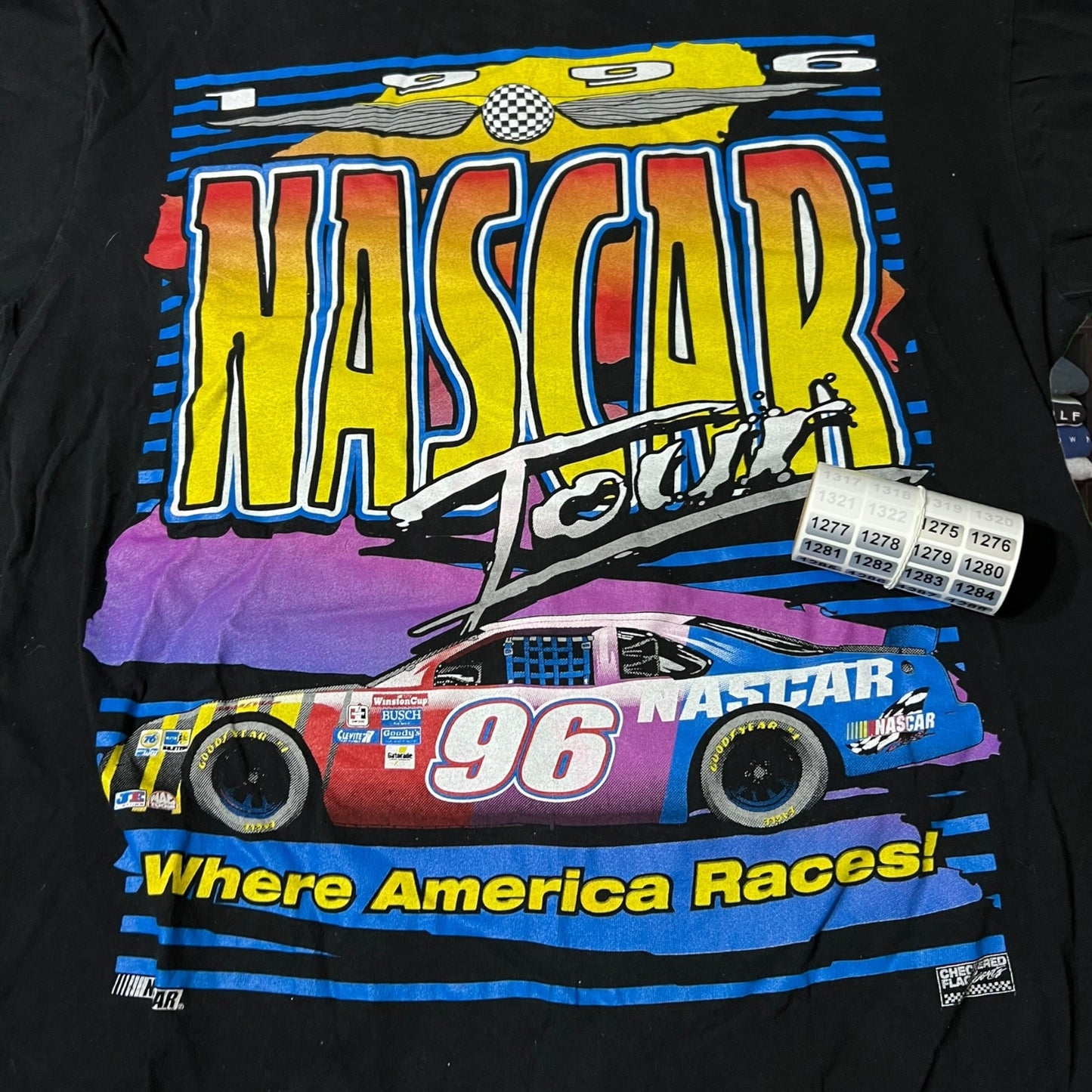 90s nascar graphic shirt