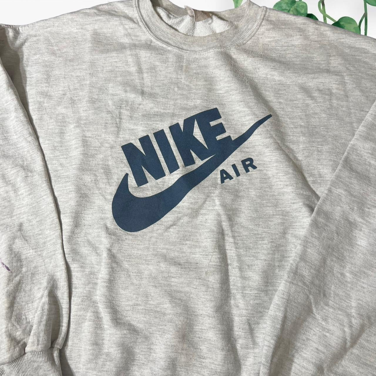 90s nike air grey sweater (xlarge)
