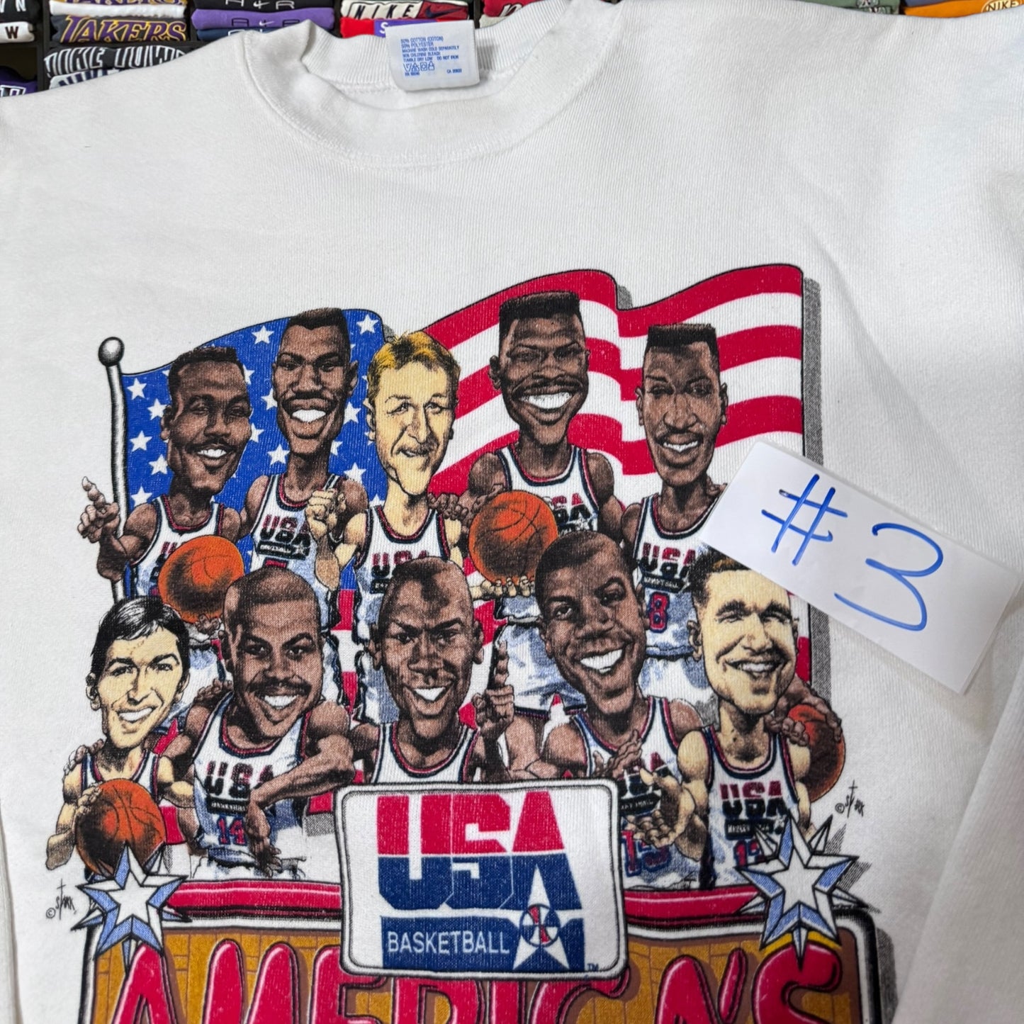 Vintage 1992 dream team USA nba basketball sweater