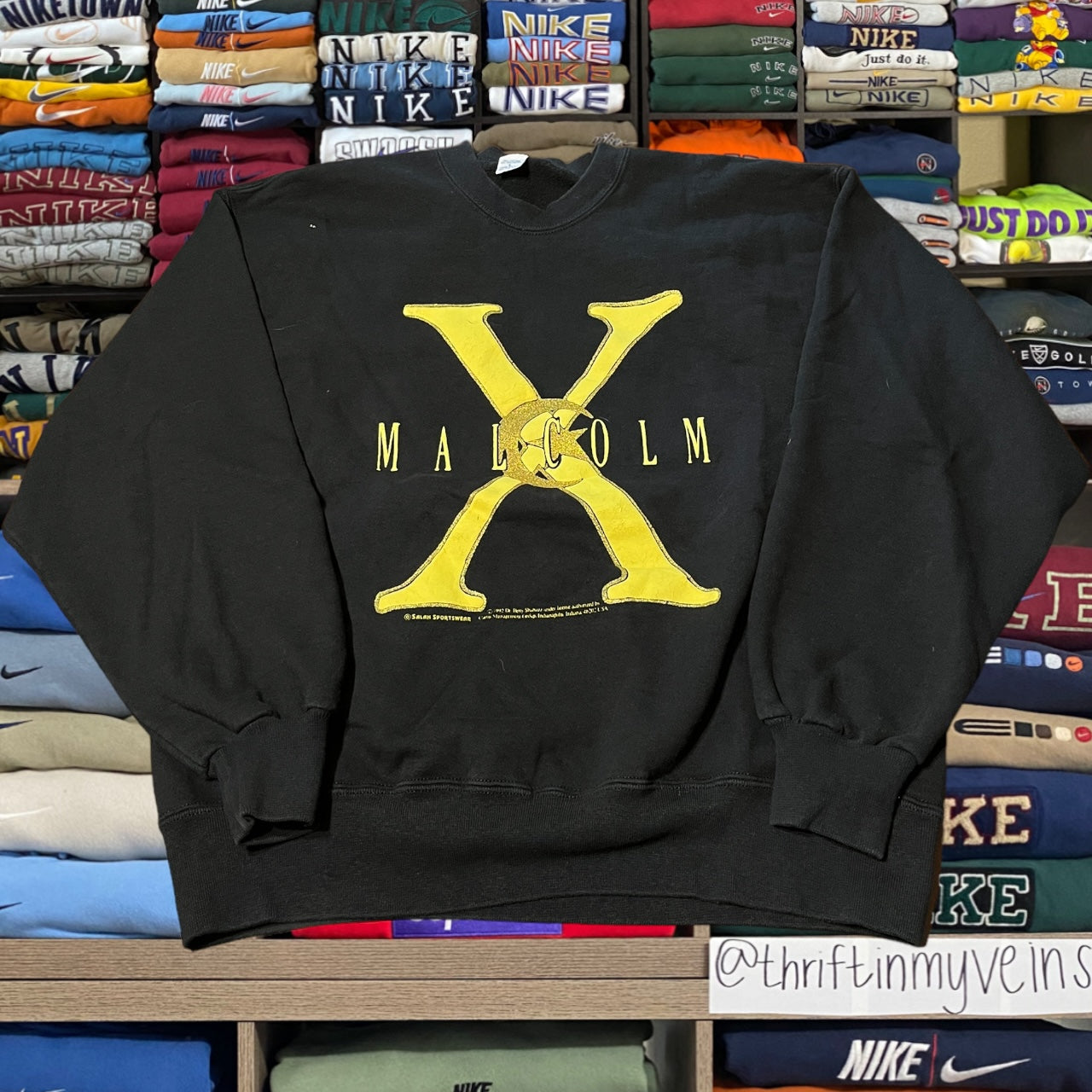 90s Malcom x sweater