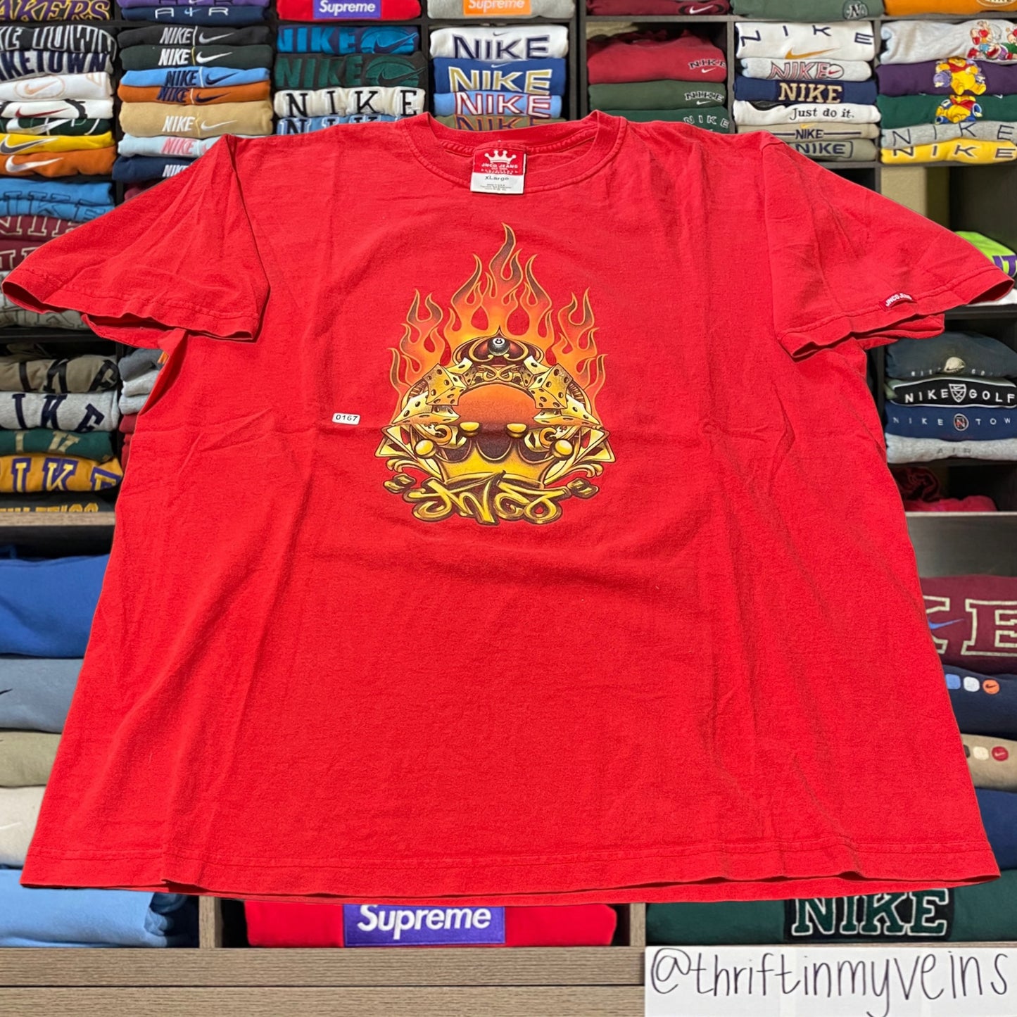 Y2K jnco jeans fire shirt