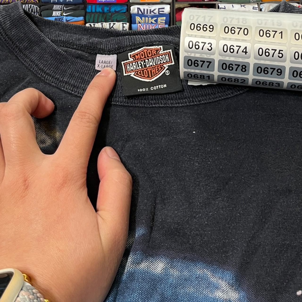 90s Harley Davidson biker motorcycle sweater
