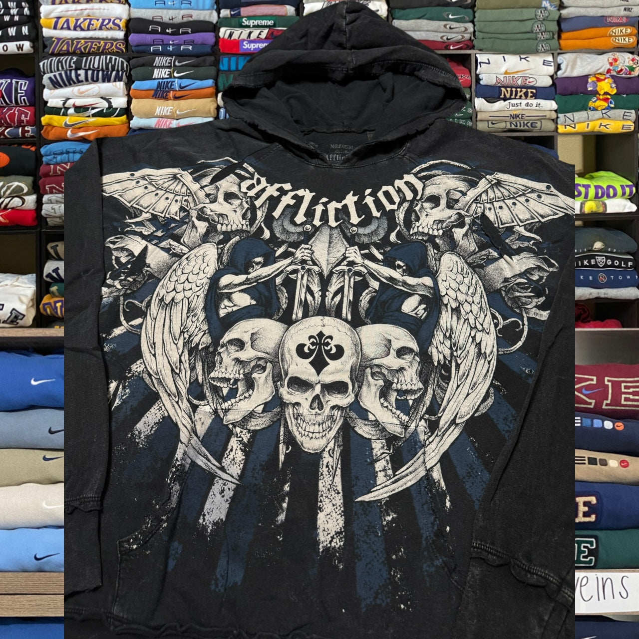 Affliction hoodie (medium)