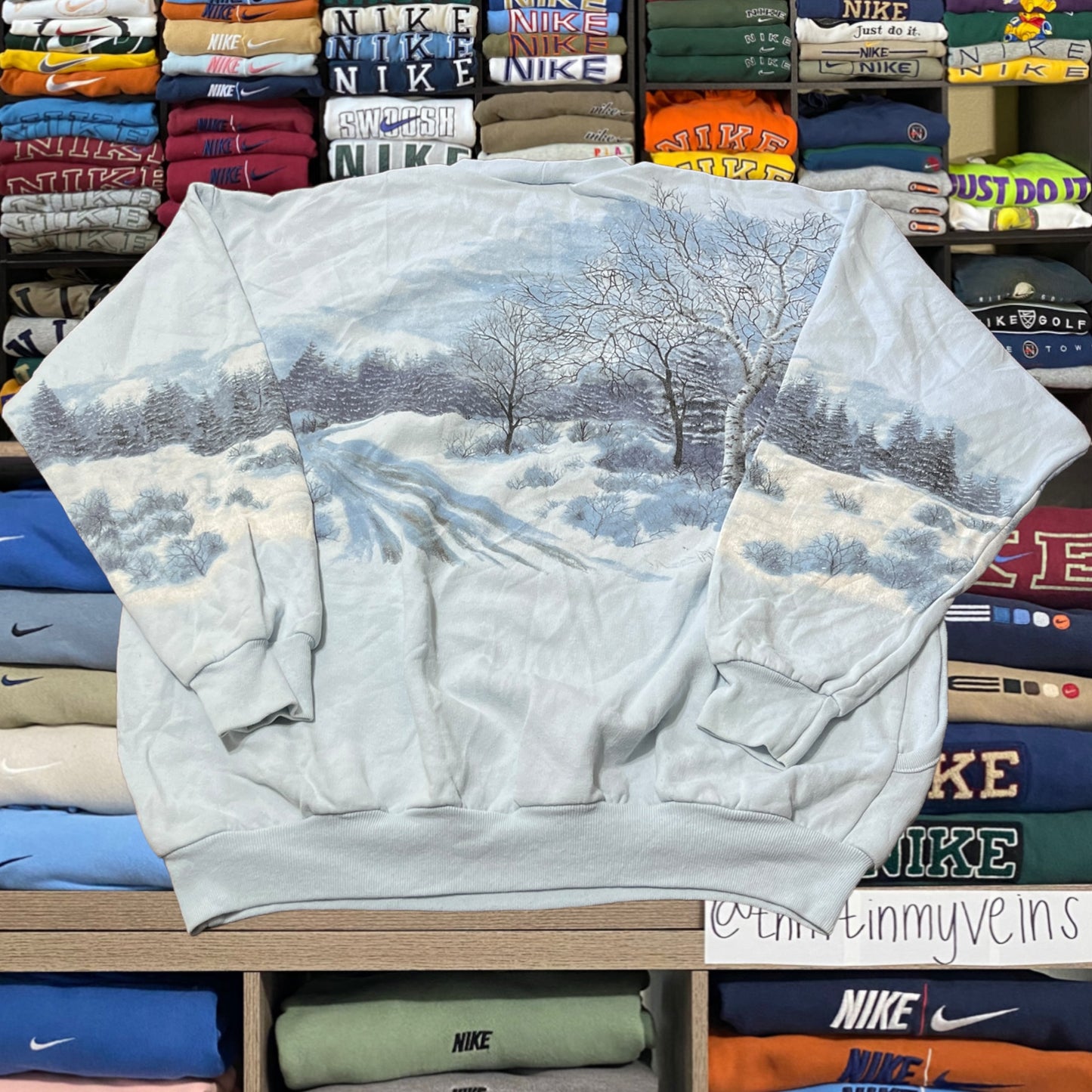 90s nature winter sweater