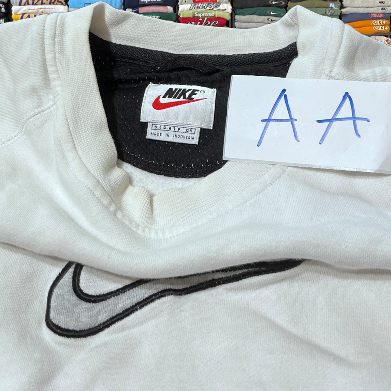 90s Nike big logo sweater