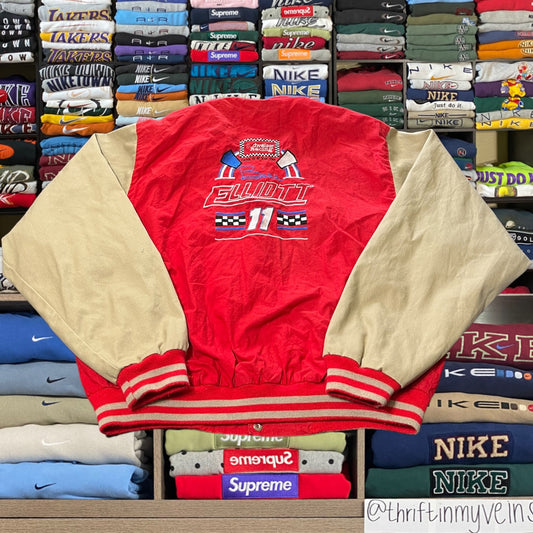 90s Budweiser racing varsity jacket