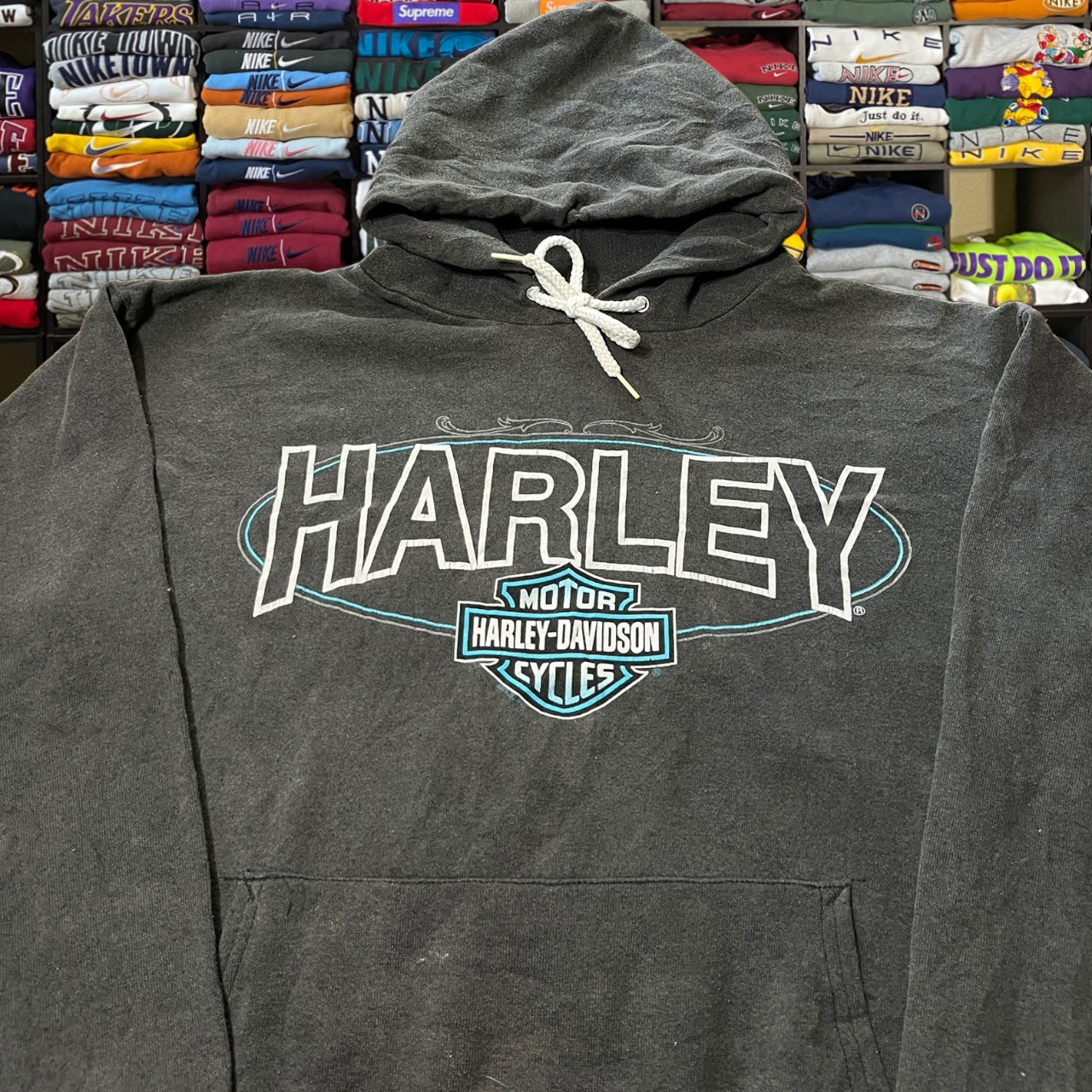 90s Harley Davidson biker motorcycle hoodie