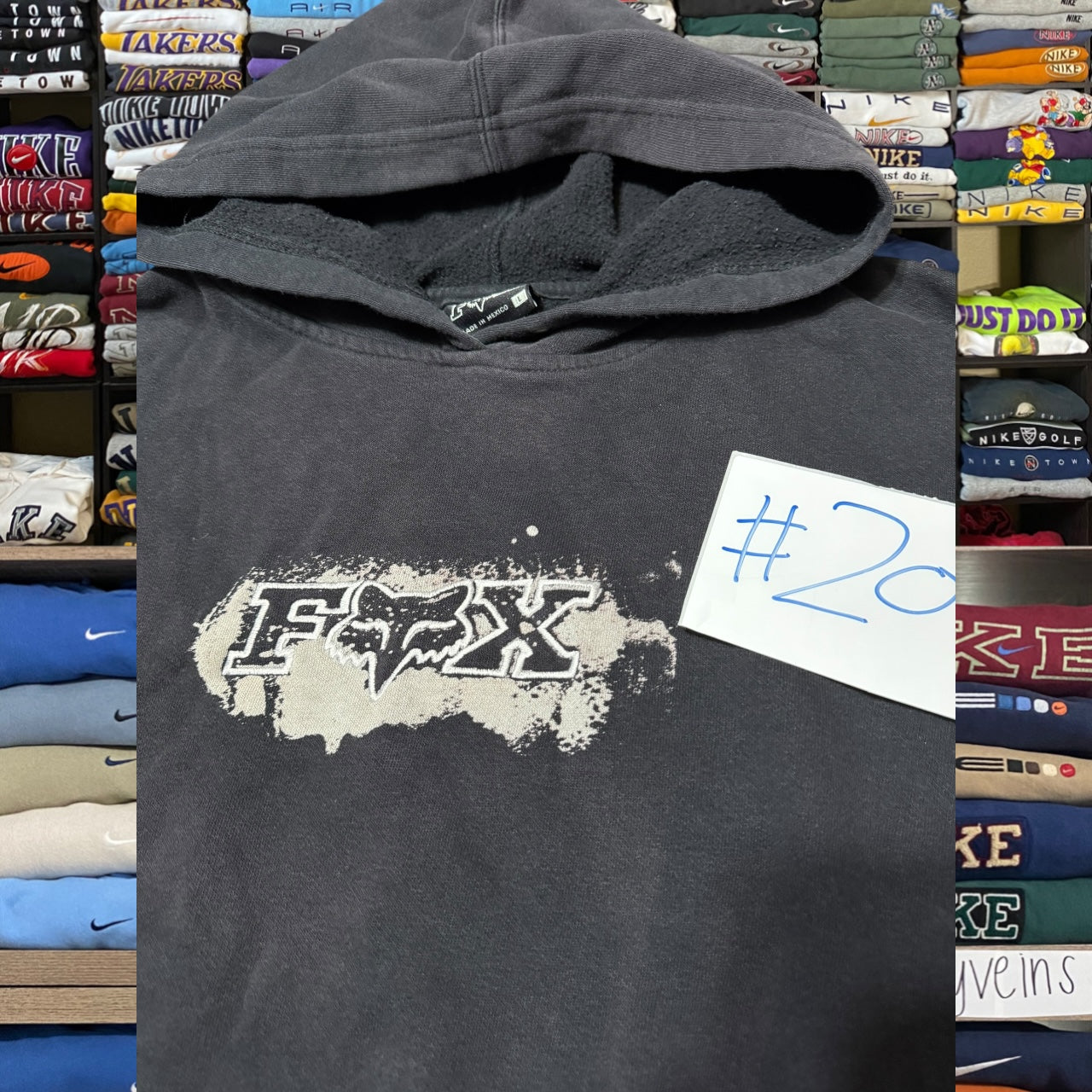 fox racing black skater hoodie