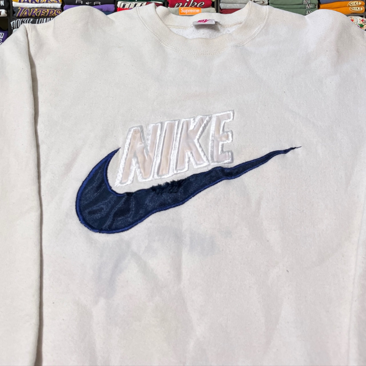 90s nike crème sweater