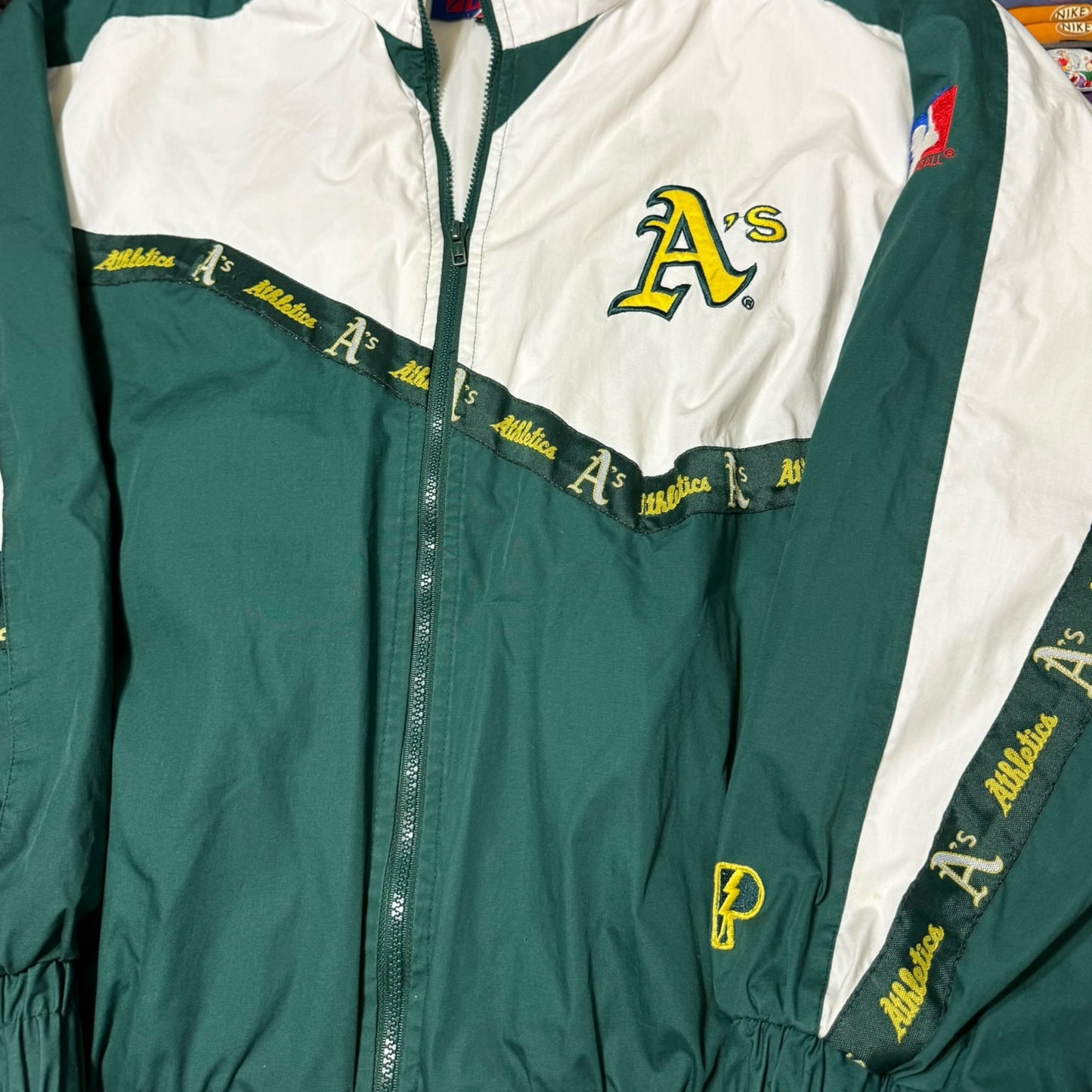 90s oakland athletics windbreaker (xlarge)