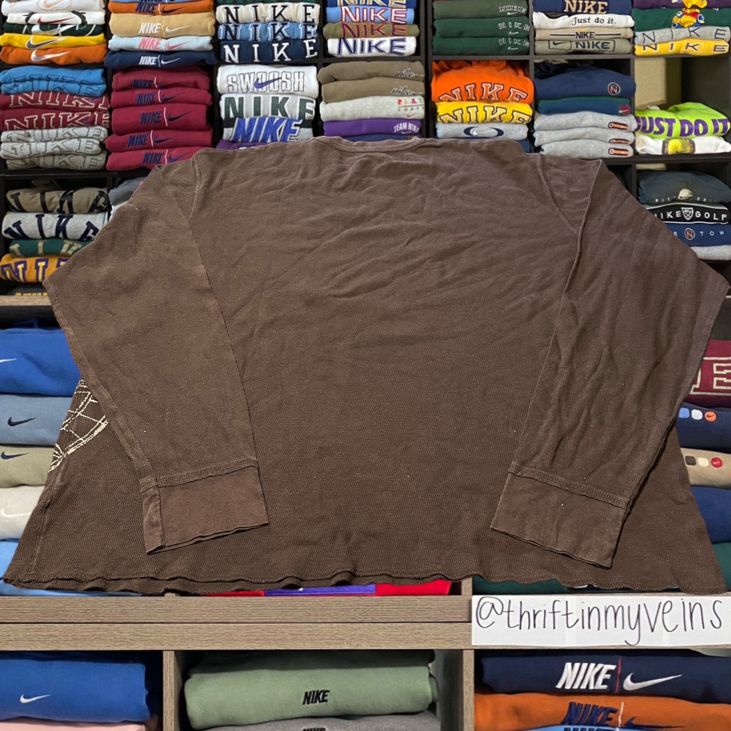 Y2K skater brown shirt