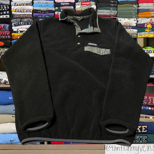 Y2K Patagonia black synchilla fleece