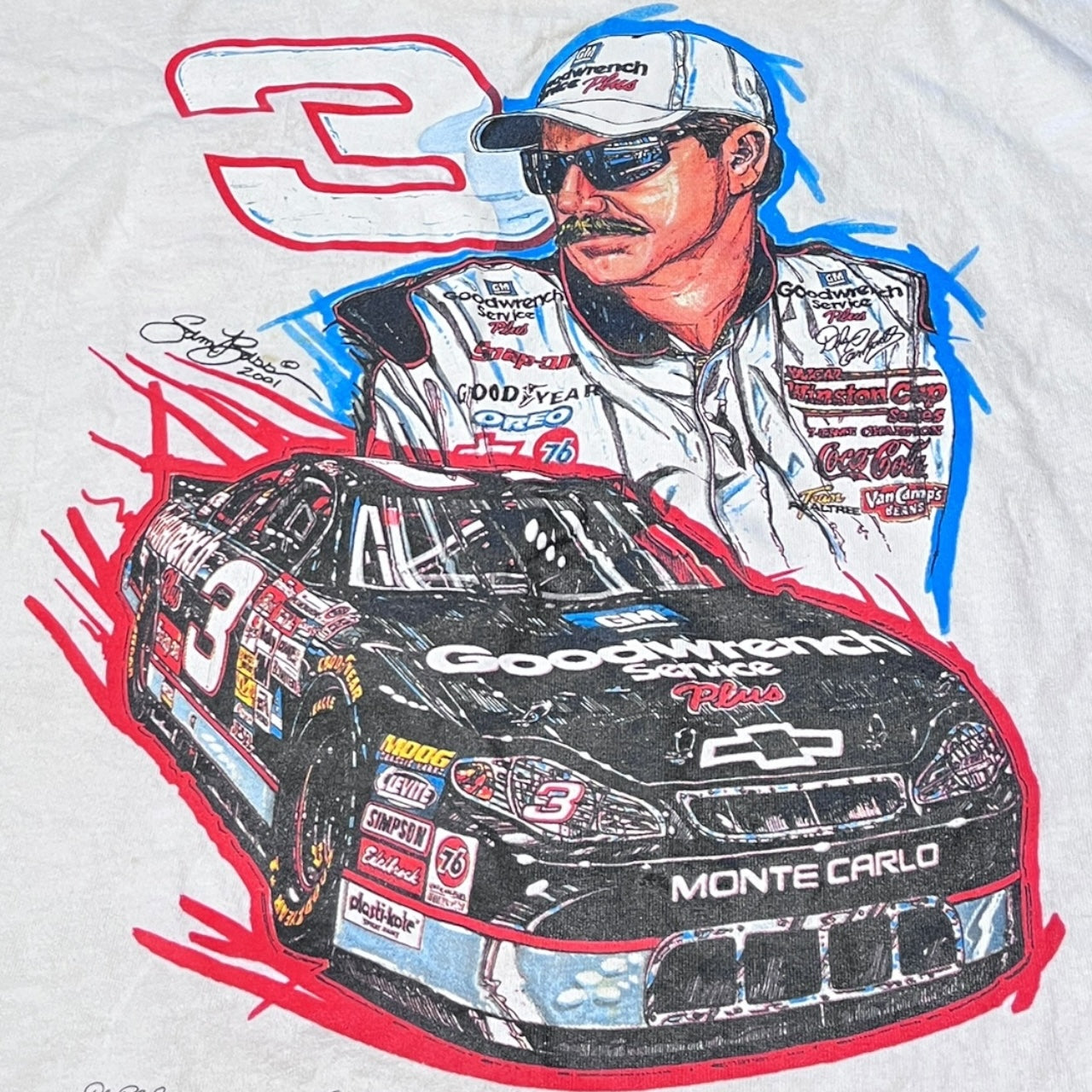 vintage 90's nascar shirt