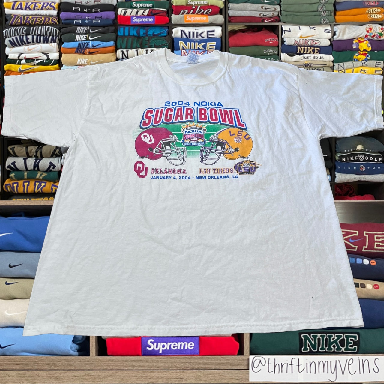 2004 Oklahoma university vs LSU shirt ( xxl )