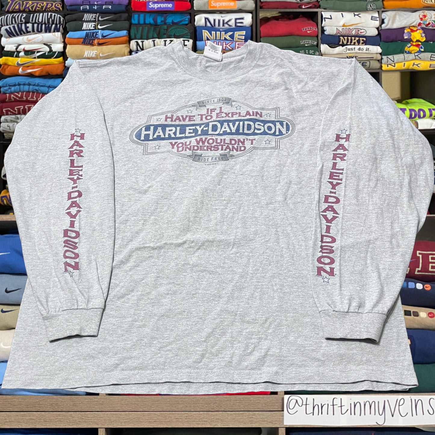 vintage y2k harley davidson biker motorcycle shirt