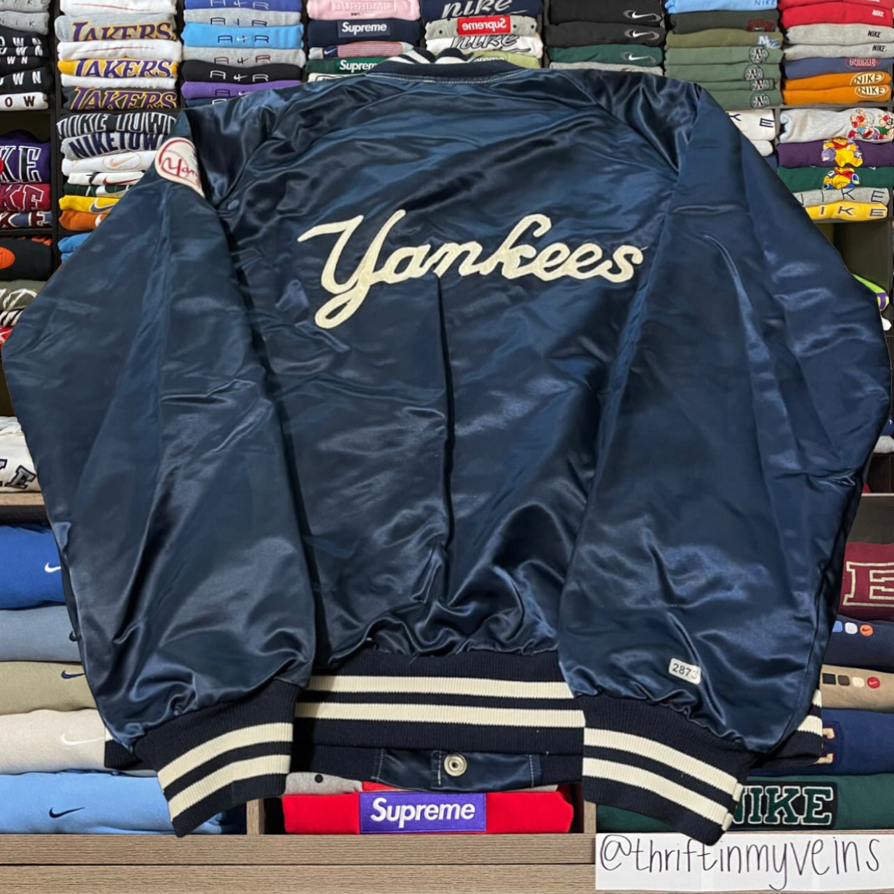 90s New York Yankees mlb baseball satin jacket
