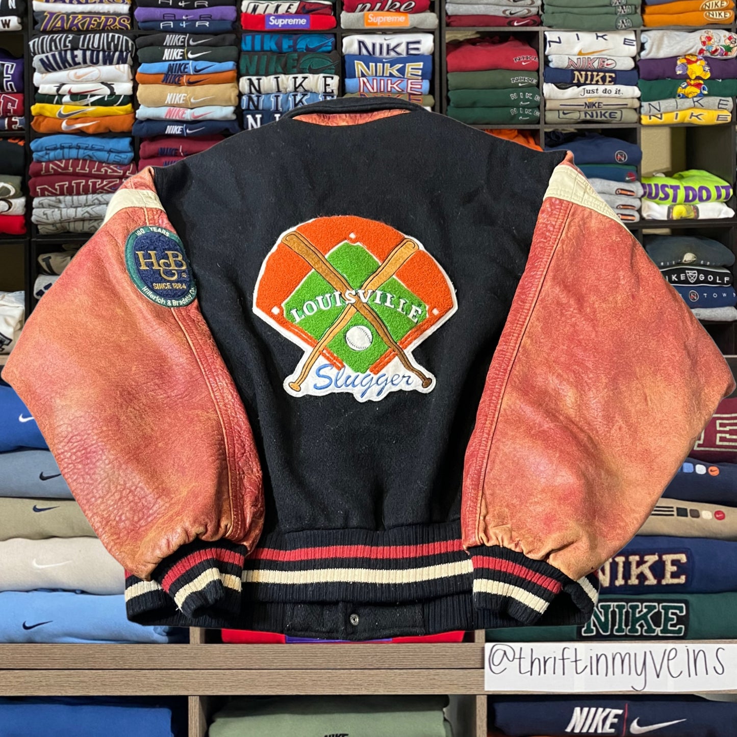 90s Louisville slugger baseball varsity jacket
