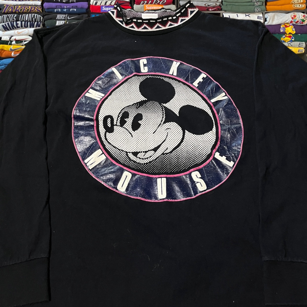 90s Mickey Mouse long sleeve sweater