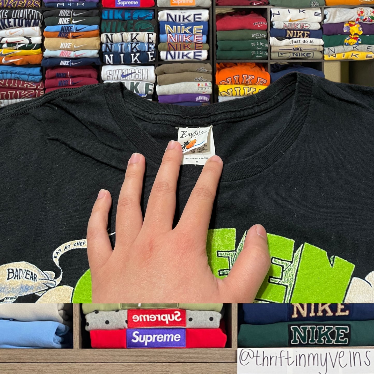 Black Green Day band shirt