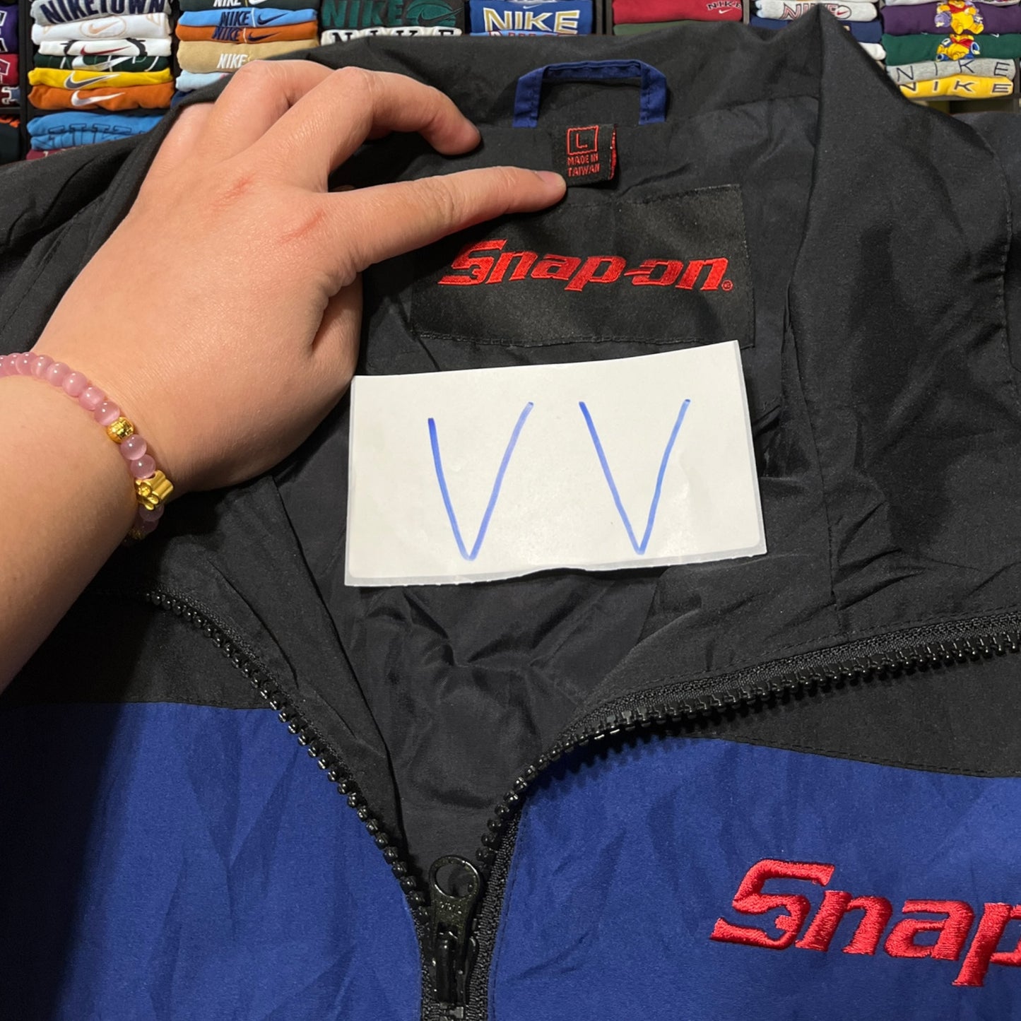 Snap on puffer jacket