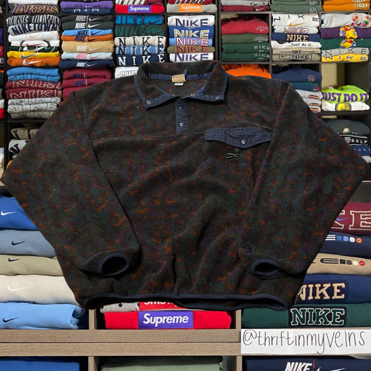 90s Aztec print fleece Patagonia style