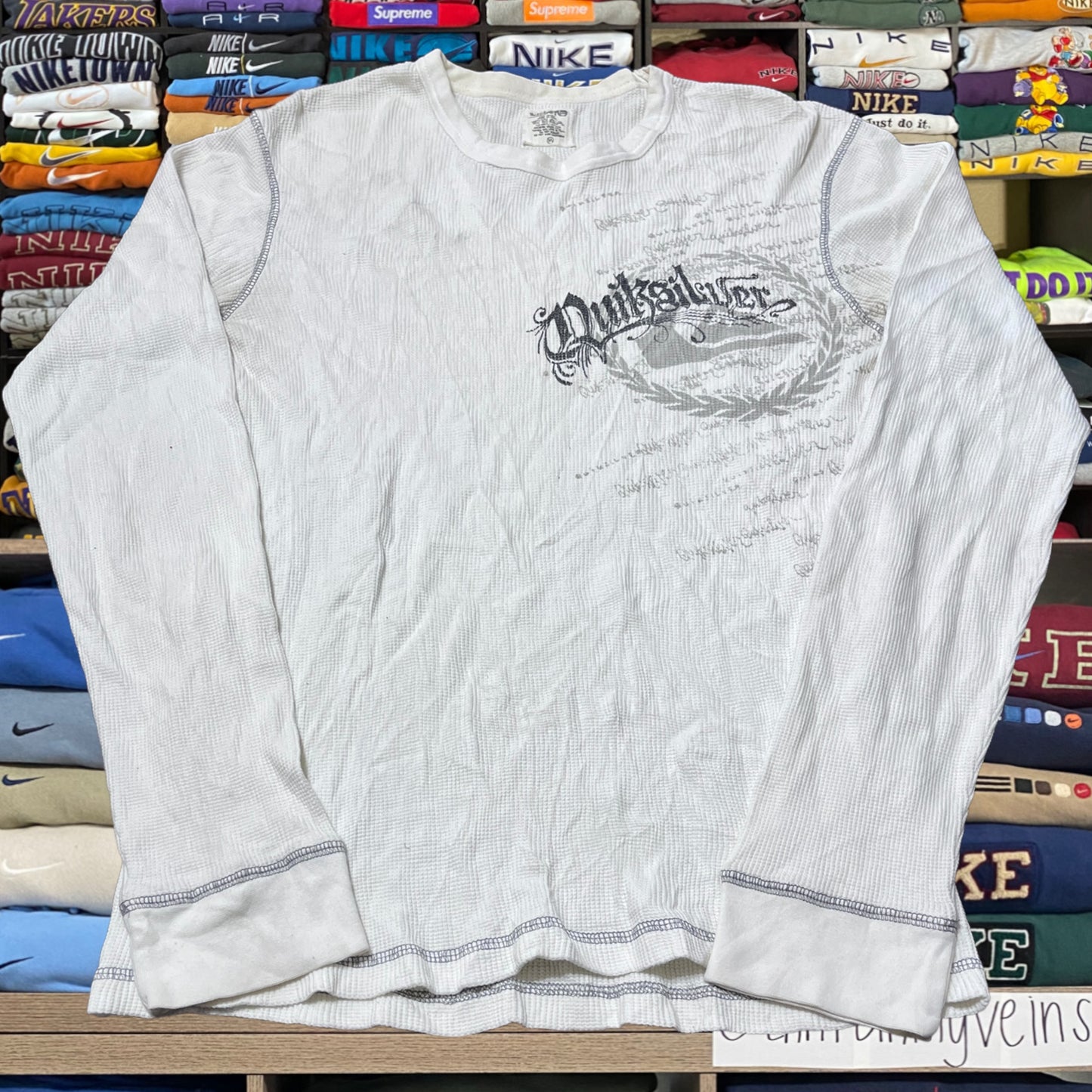 vintage y2k quiksilver skater shirt