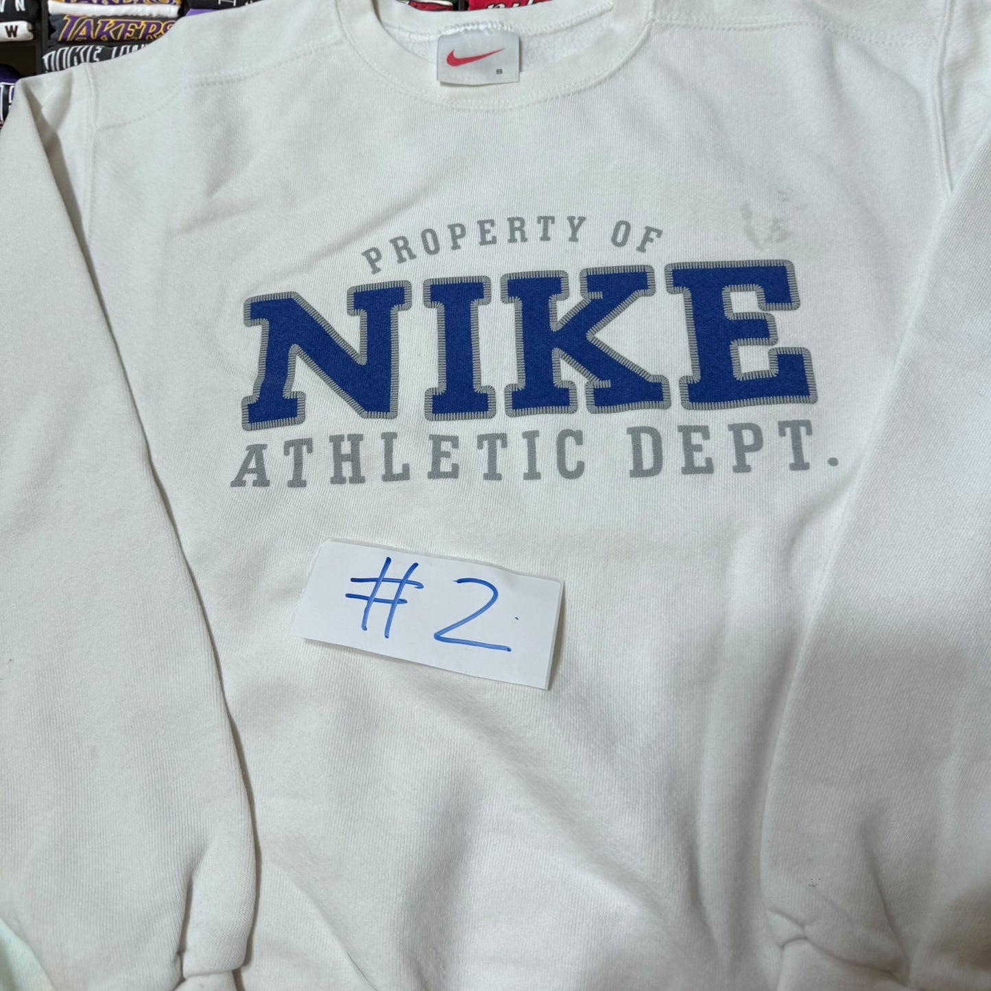 90s Nike athletic white sweater