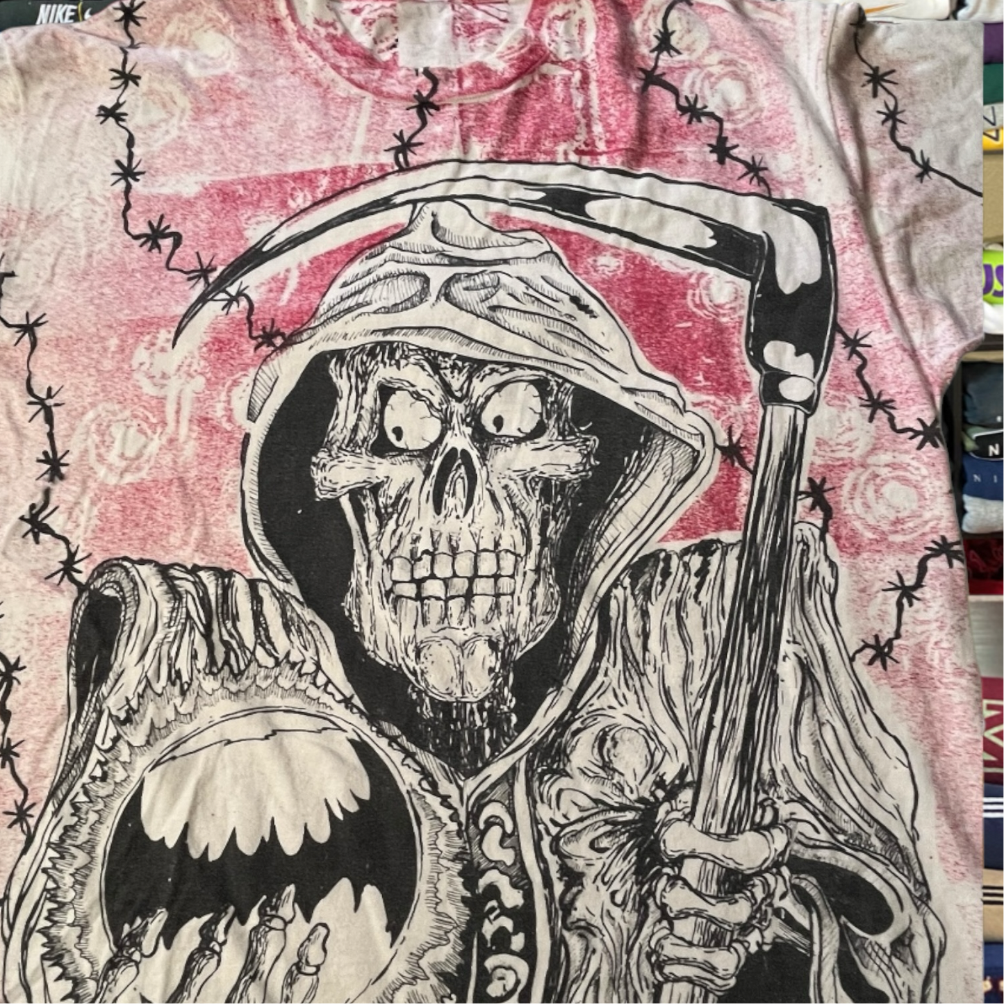 90s the grim reaper all over print