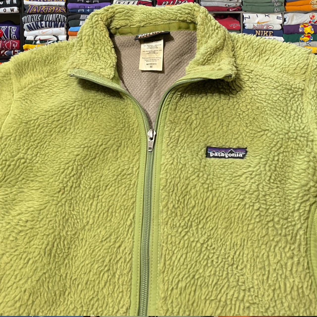 Honey dew Patagonia fleece jacket