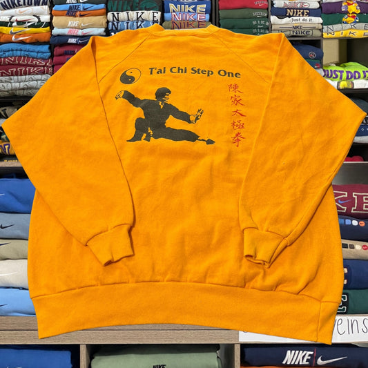 80s tai chi kung fu sweater