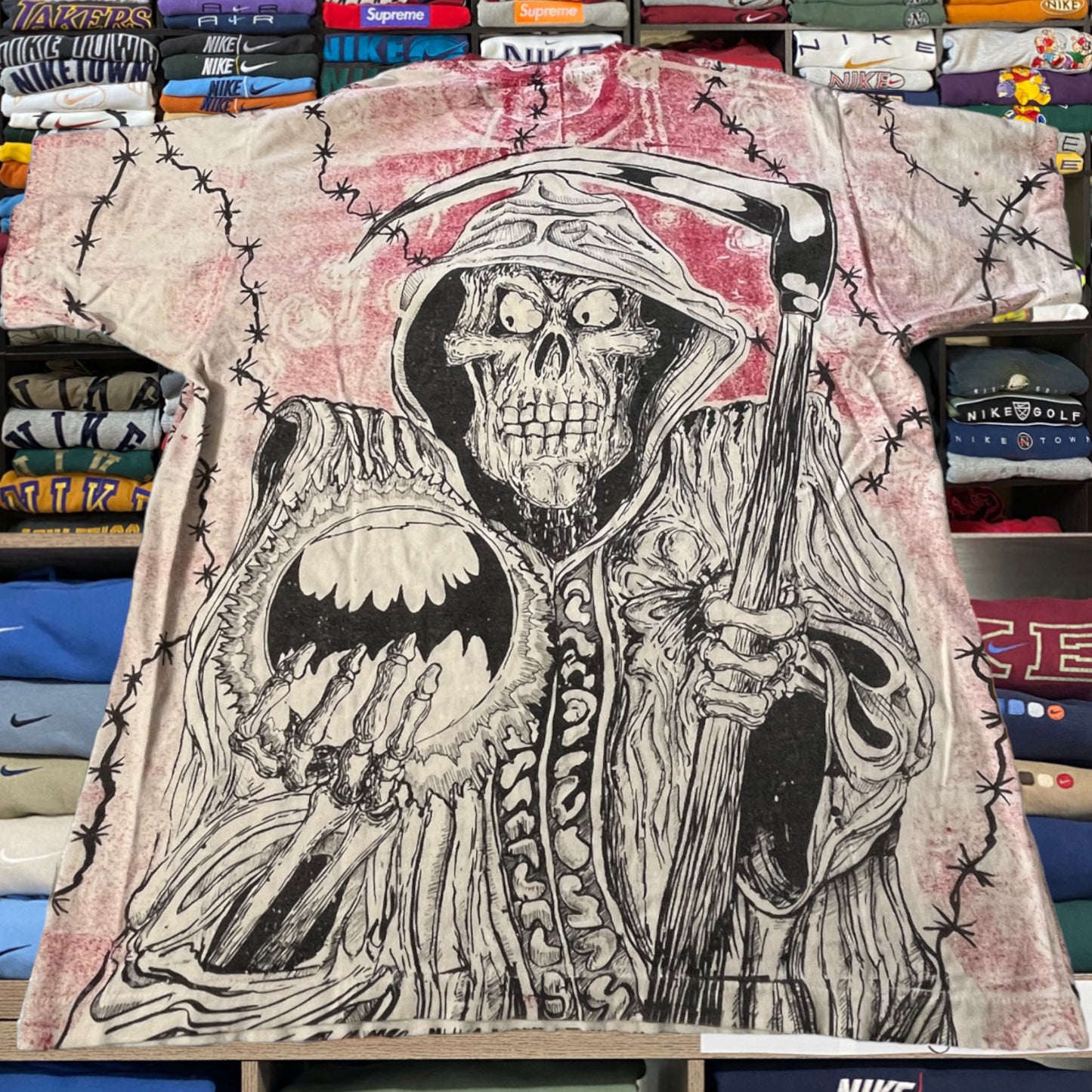 90s the grim reaper all over print