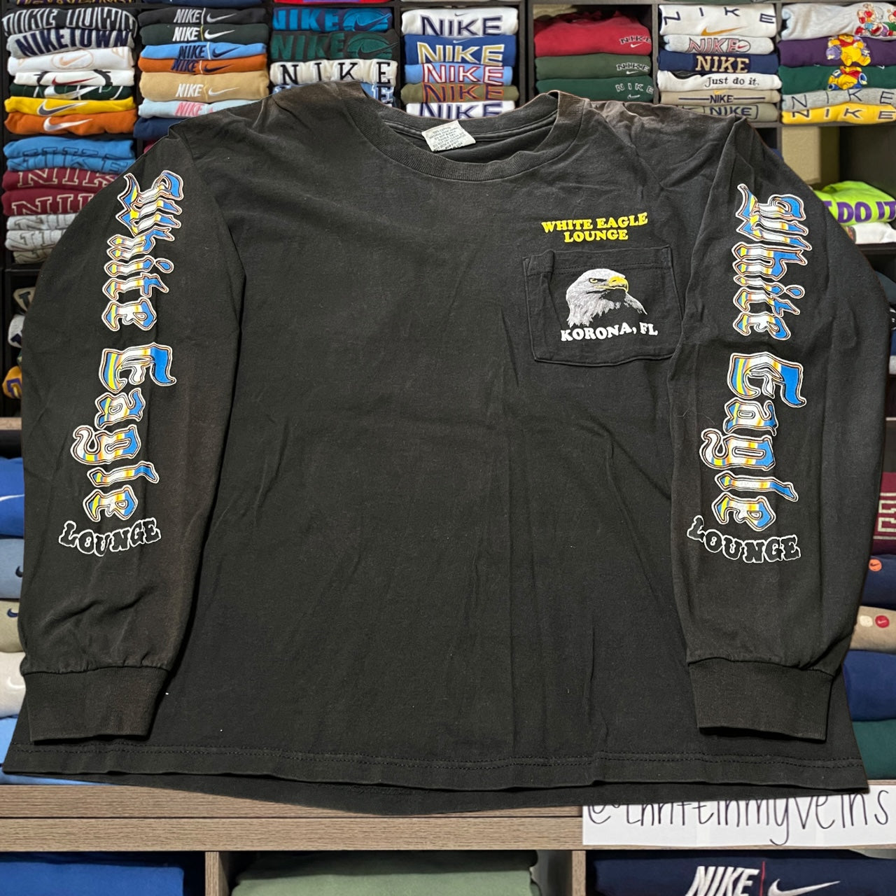 Vtg 90s eagle biker Harley style motorcycle shirt